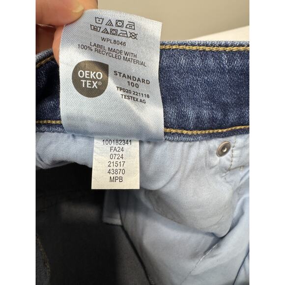 NWT I.N.C. International Concepts Jeans Skinny Curvy Mid-Rise Blue Size 14 / 32 - Picture 10 of 11